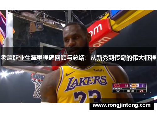 老詹职业生涯里程碑回顾与总结：从新秀到传奇的伟大征程