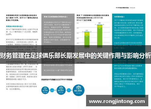 财务管理在足球俱乐部长期发展中的关键作用与影响分析 财务管理在足球俱乐部长期发展中的关键作用与影响分析